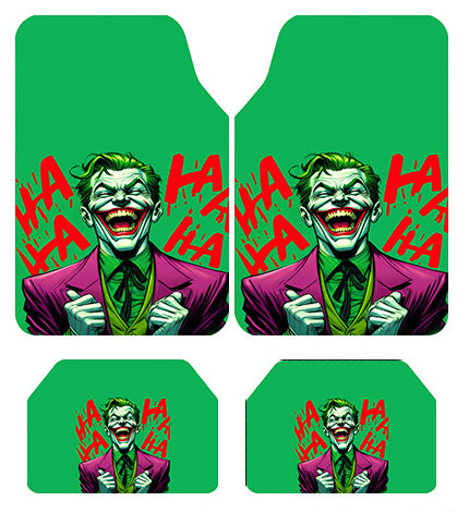 Joker Desenli Kadife Halı Oto Paspas Seti (Universal)